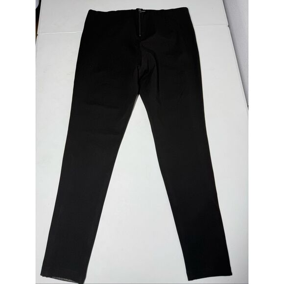 Esprit Women’s Pants Faux Leather Trim Size XL Black - Picture 10 of 15
